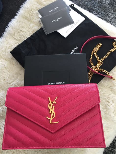 pink ysl wallet|YSL handmade wallet.